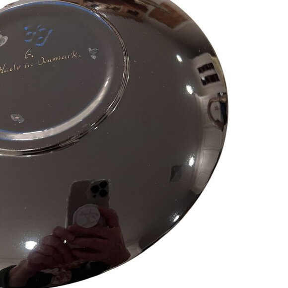 Mosaic Tile Decorative Plate Made in Denmark Black Red Brown White 11-1/4" - Picture 4 of 7